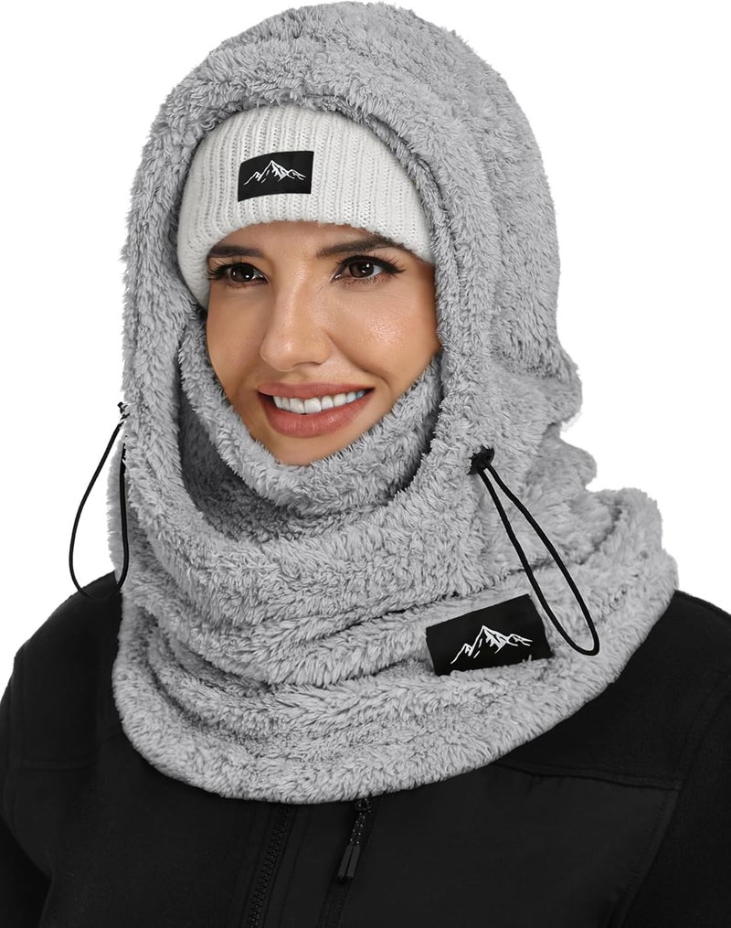 Bagavs Ski Mask Balaclava for Women Men Windproof Fleece Winter Face Mask Cold Weather Hat Neck Warmer - Image 1